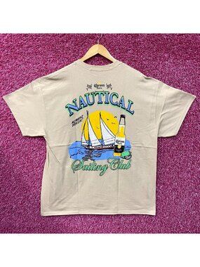 Corona Extra Sailing Club Nautical Beige Promo T-Shirt XL